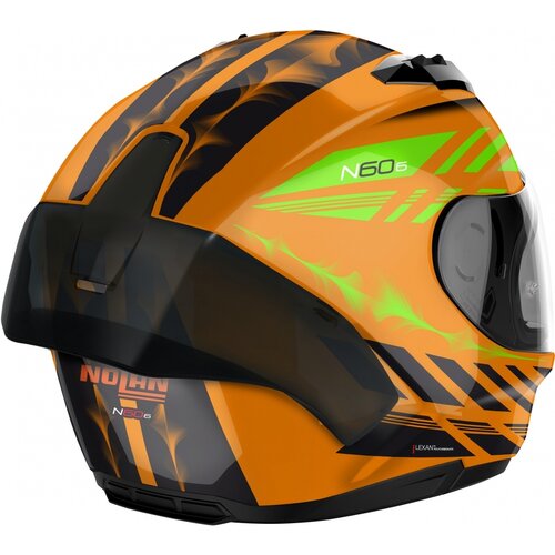 N60-6 Sport Hotfoot Integralhelm Orange/Grün (027)
