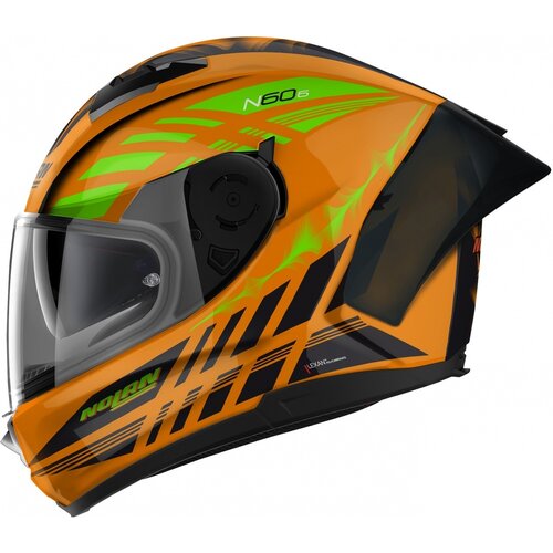 Casco Integral N60-6 Sport Hotfoot Naranja/Verde (027)