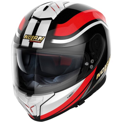 Nolan N80-8 50th Anniversary N-Com Full Face Helmet Black/Red/White (026)