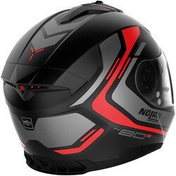 N80-8 Ally N-Com Full Face Helmet Black/Red