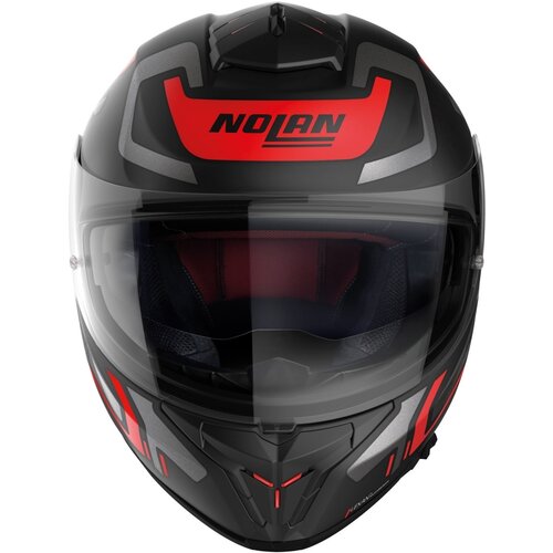 N80-8 Ally N-Com Integraalhelm Zwart/Rood (039)