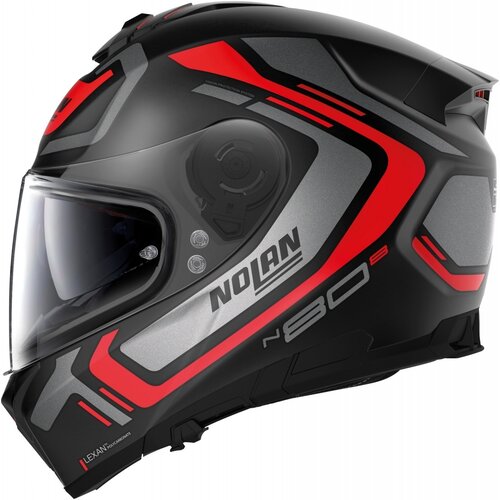 Nolan Casco Integral N80-8 Ally N-Com Negro/Rojo (039)