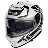 N80-8 Ally N-Com Full Face Helmet White/Black (052)