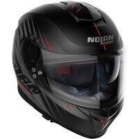N80-8 Kosmos N-Com Full Face Helmet Black/Red (063)