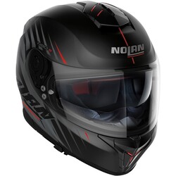 N80-8 Kosmos N-Com Full Face Helmet Black/Red (063)