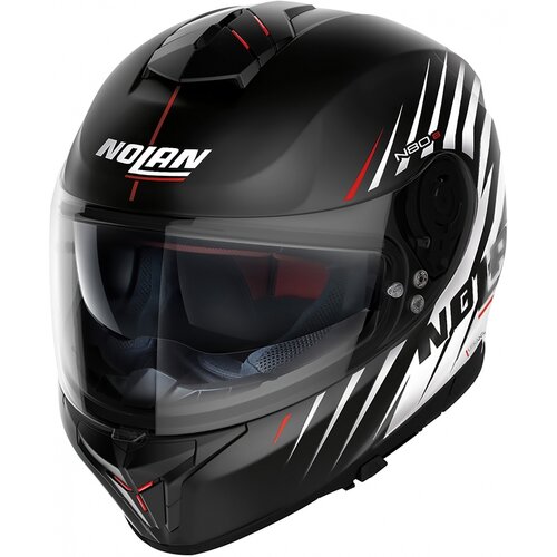 Casco Integral N80-8 Kosmos N-Com Negro/Blanco (064)