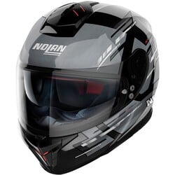 N80-8 Meteor N-Com Integralhelm Schwarz/Grau