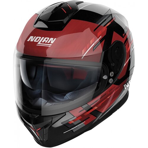 Casque Intégral N80-8 Meteor N-Com Noir/Rouge (068)
