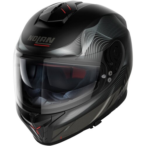 N80-8 Powerglide N-Com Full Face Helmet Black/Silver (044)