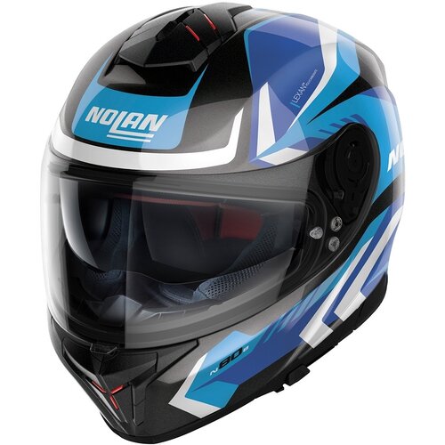 N80-8 Rumble N-Com Full Face Helmet Black/Blue (060)