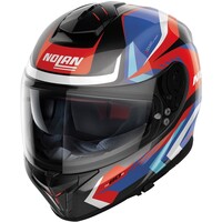 N80-8 Rumble N-Com Full Face Helmet Black/Red/Blue (062)