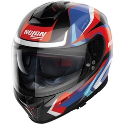 N80-8 Rumble N-Com Full Face Helmet Black/Red/Blue