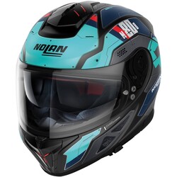 N80-8 Starscream N-Com Integraalhelm Turquoise/Blauw - XL