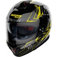 N80-8 Turbolence N-Com Full Face Helmet Black/Yellow (078)
