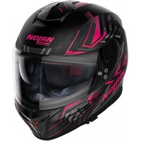 N80-8 Turbolence N-Com Full Face Helmet Black/Pink (079)