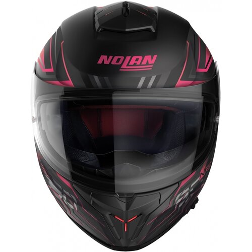Nolan Casco Integrale N80-8 Turbolence N-Com Nero/Rosa (079)