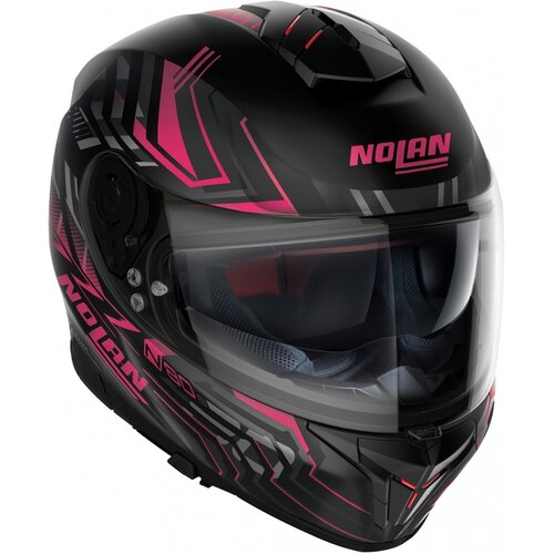Nolan N80-8 Turbolence N-Com Integralhelm Schwarz/Pink (079)