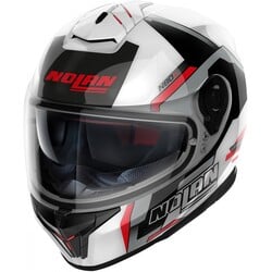 Casque Intégral N80-8 Wanted N-Com Blanc/Rouge (074)