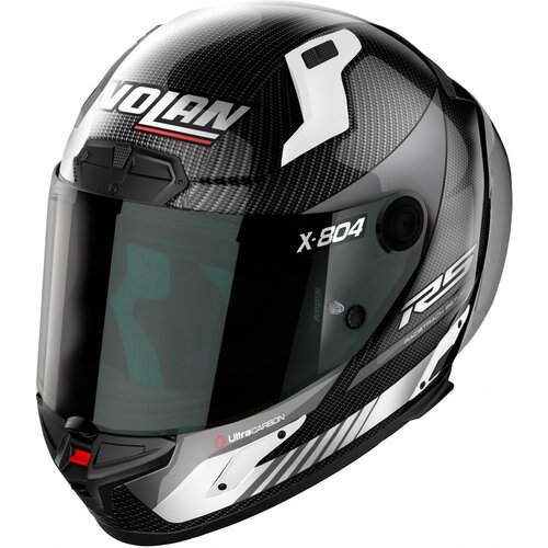 Nolan Casco Integrale X-804 RS Ultra Carbon Hot Lap Carbonio/Bianco (012) - Taglia XXL (63-64 cm)