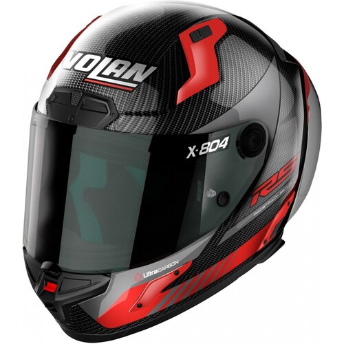 Nolan X-804 RS Ultra Carbon Hot Lap Integraalhelm Carbon/Rood (013) - Maat XXL (63-64 cm)