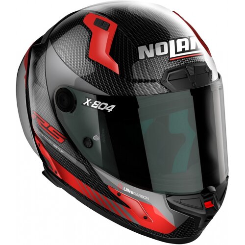 Nolan X-804 RS Ultra Carbon Hot Lap Integralhelm Carbon/Rot (013) - Größe XXL (63-64 cm)