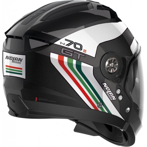N70-2 GT 06 Jetpack N-Com Crossover Helmet Black/White (064)
