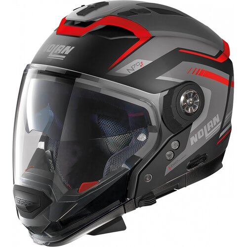Nolan Casco Crossover N70-2 GT 06 Switchback Negro/Rojo (058)