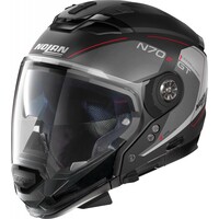 Casco Crossover N70-2 GT Lakota N-Com Plata/Rojo (035) - Talla S (56 cm)