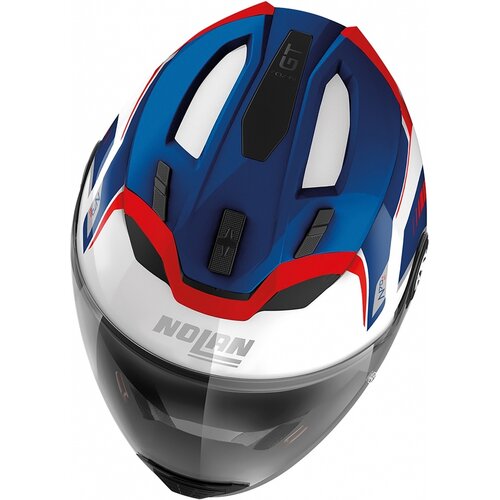 Nolan N70-2 GT 06 Switchback Crossover Helmet White/Blue (061)