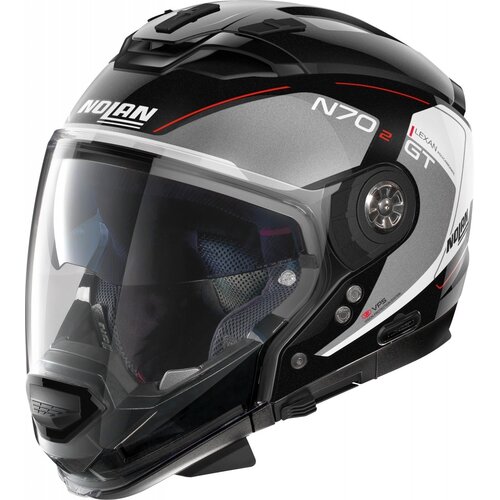 Nolan Casque Crossover N70-2 GT Lakota N-Com Noir/Blanc (037)