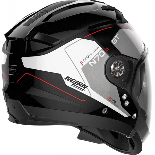 Nolan Casque Crossover N70-2 GT Lakota N-Com Noir/Blanc (037)