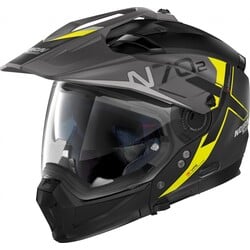 Casque Crossover N70-2 X Bungee N-Com Noir/Jaune