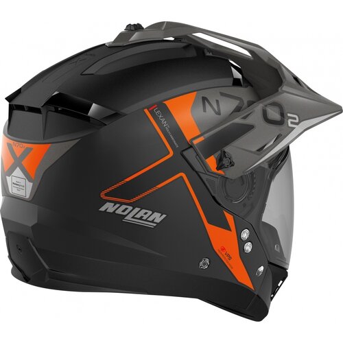 Nolan Casque Crossover N70-2 X Bungee N-Com Noir/Orange (037)