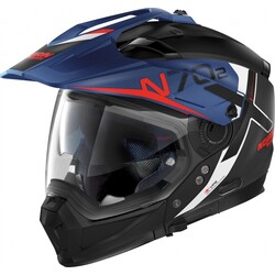 N70-2 X Bungee N-Com Crossover-Helm Schwarz/Blau