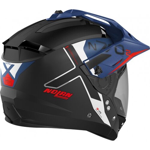 Nolan Casco Crossover N70-2 X Bungee N-Com Nero/Blu (038)