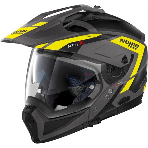 Nolan N70-2 X Grandes Alpes Crossoverhelm Grijs/Geel (023) - Maat XS (55 cm)