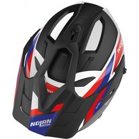 N70-2 X Grandes Alpes Crossover-Helm Schwarz/Blau/Rot (026) - Größe XS (55 cm)