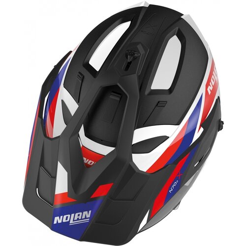 Nolan Casco Crossover N70-2 X Grandes Alpes Nero/Blu/Rosso (026) - Taglia XS (55 cm)
