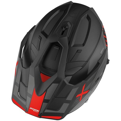 Nolan Casque Crossover N70-2 X Mirage N-Com Noir/Rouge (055) - Taille S (56 cm)