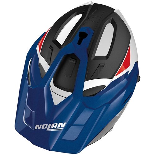 Nolan Casco Crossover N70-2 X Stunner N-Com Bianco/Blu (053) - Taglia XS (55 cm)