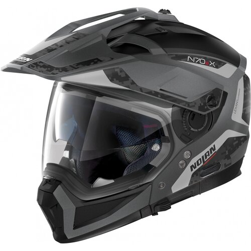 Nolan N70-2 X Torpedo N-Com Crossover Helmet Grey/Black (041) - Size XS (55 cm)