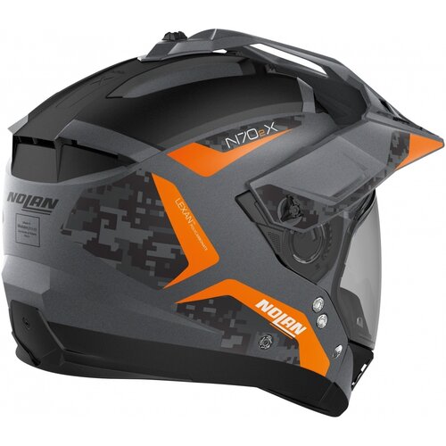 Nolan N70-2 X Torpedo N-Com Crossover Helmet Grey/Orange (044)