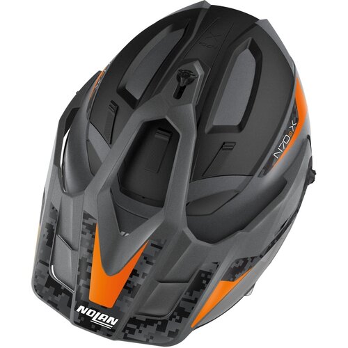 Nolan Casque Crossover N70-2 X Torpedo N-Com Gris/Orange (044)