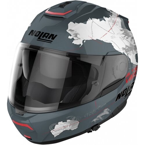 Nolan Casco Modular N100-6 Legend Checa N-Com Gris Pizarra (030)