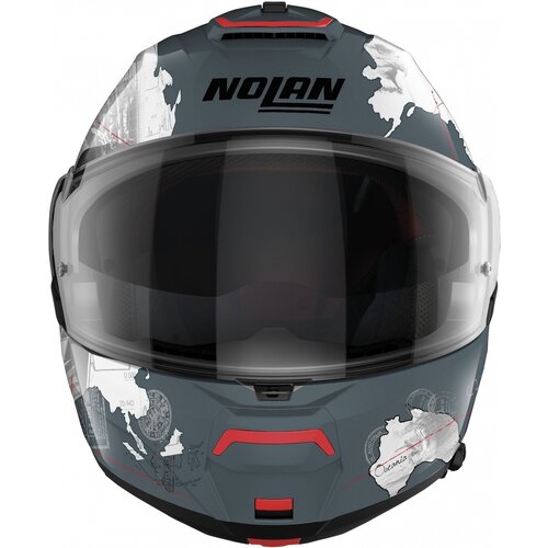 Nolan Casque Modulable N100-6 Legend Checa N-Com Gris Ardoise (030)