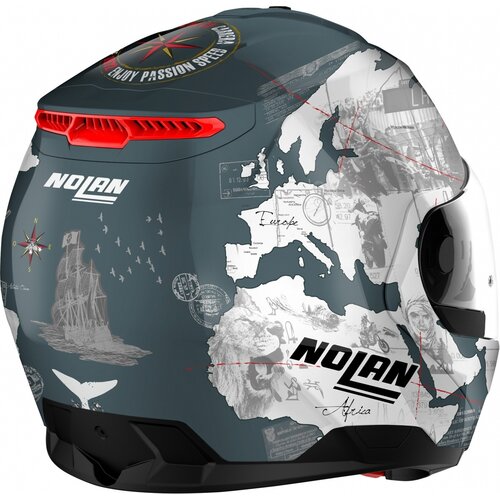 Nolan N100-6 Legend Checa N-Com Modular Helmet Slate Grey (030)