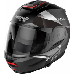 N100-6 Paloma N-Com Modular Helmet Black/Grey