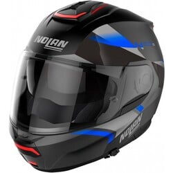 N100-6 Paloma N-Com Systeemhelm Zwart/Blauw (026) - Maat M (57-58 cm)