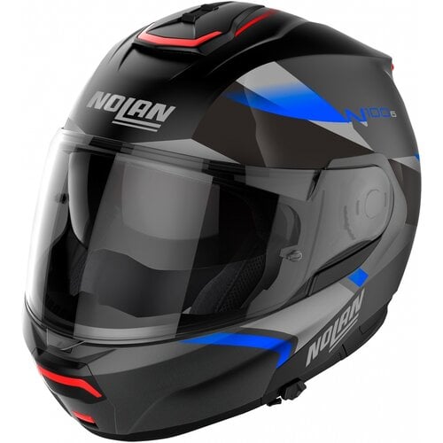 Nolan N100-6 Paloma N-Com Systeemhelm Zwart/Blauw (026) - Maat M (57-58 cm)