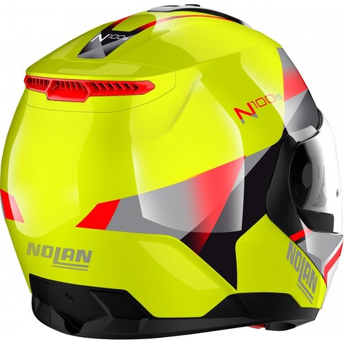 Nolan Casque Modulable N100-6 Paloma N-Com Jaune Fluo (027)